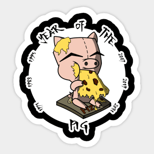 Gir, Year of the Pig Sticker